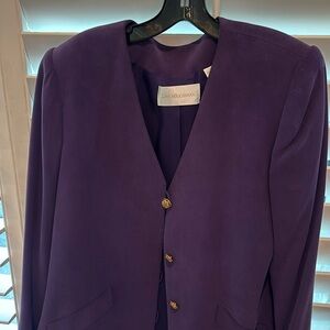 Elegant Dana Buchman Silk Purple Jacket